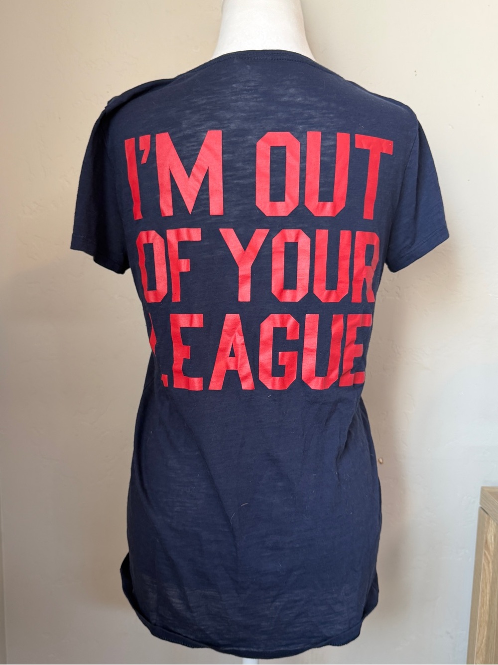 VS PINK × Minnesota Twins x IM OUT OF YOUR LEAGUE V-Neck Tee x MLB Baseball